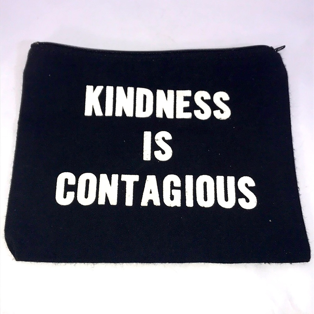 Color Bear Black Canvas Pouch